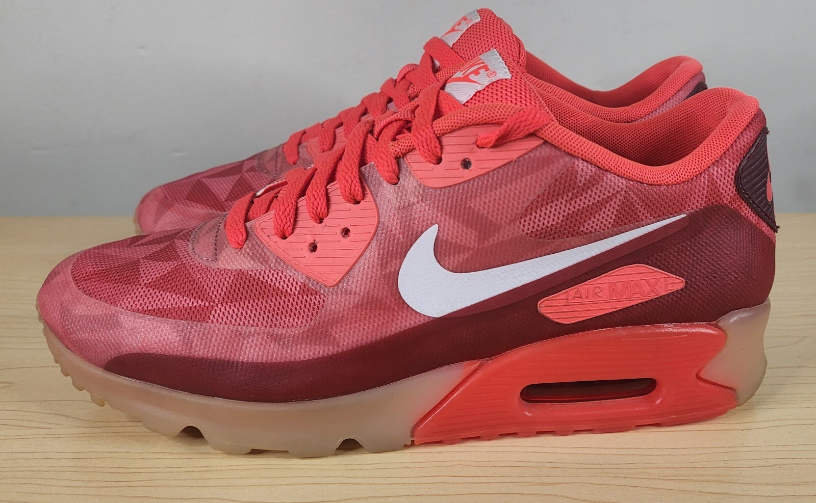 Nike Air Max 90s Ice Laser Crimson Mens 