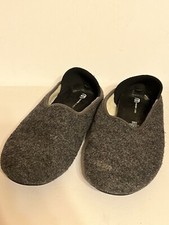 MAHABIS   Men EU 45 US 11  Classic Wool Lined Grey Slipper ONLY No Rubber Soles