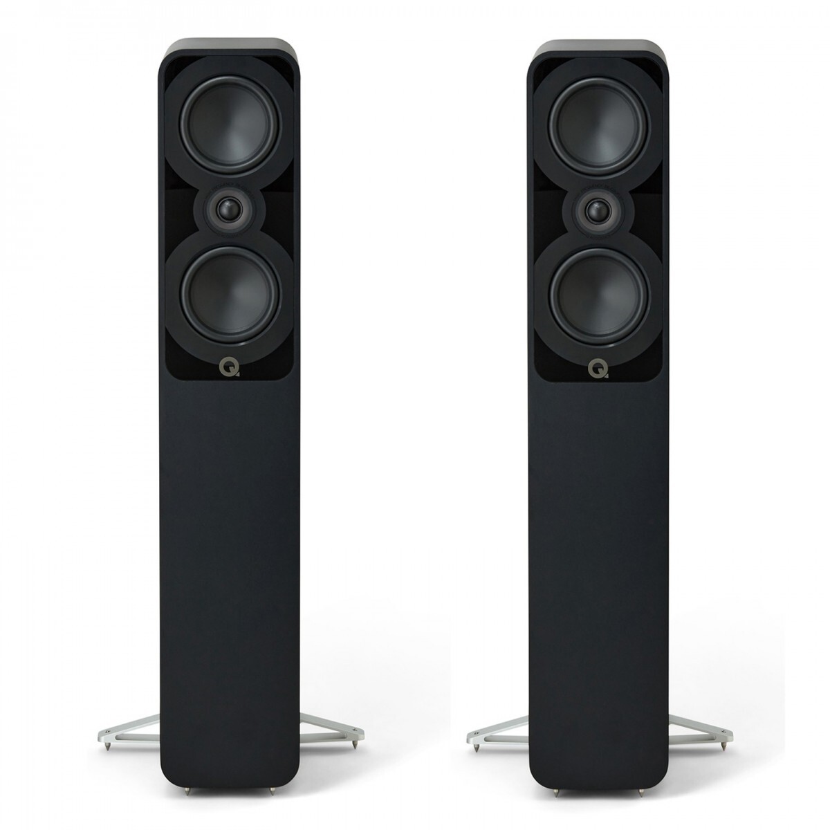 Q Acoustics Q 5040 Compact Floorstanding Speakers Satin Black (Pair)