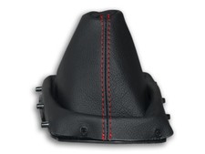 SCHALTMANSCHETTE FÜR PEUGEOT 308 II 2013-2017 SCHALTSACK NATURLEDER FADEN ROT