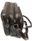 Genuine Leather Compact Size Every Day Purse w/Organizer - Black, Brown 