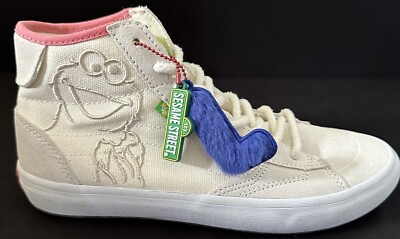 2023 Vans Sesame Street x The Lizzie Limited White Sneakers Men Size 7 New Rare