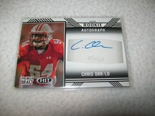 2020 SAGE HIT BLACK RC CHRIS ORR AUTOGRAPH SIGNED AUTO #A75 WISCONSIN BADGERS