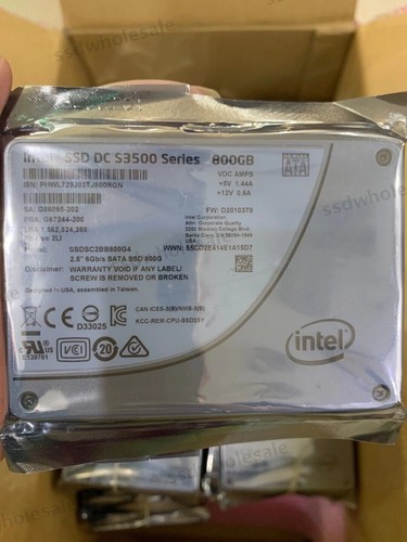 Intel S3500 800GB 2.5" SSD SATA 6Gb/s Solid State Drive SSDSC2BB800G4 Free Ship - 第 1/2 張圖片