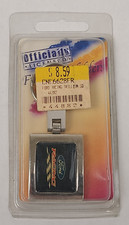 Ford Racing Keychain Keyring Key Holder Metal Silver Tone Rectangle NOS