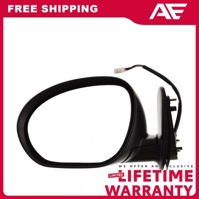 Mirror Textured Black Power Glass Heated Driver Side For 2009-2014 Nissan Cube