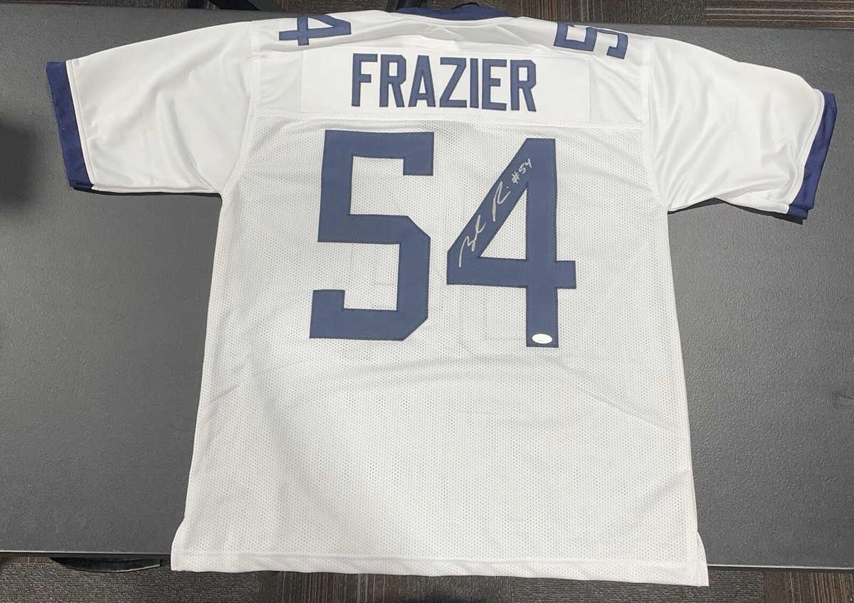 Zach Frazier West Virginia Mountaineers Signed Jersey JSA White | eBay