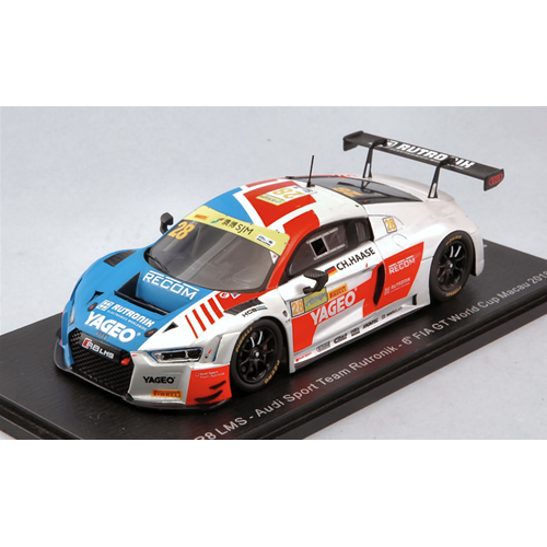 AUDI R8 LMS N.2 – Vainqueur Macau 2017 – Echelle 1/43 Spark SA137, Neuf