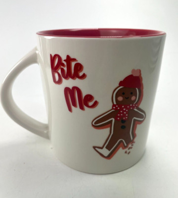 Target Wondershop Gingerbread Mug ''BITE ME''  Christmas 2023 16oz Holiday Cup B7