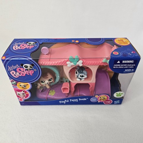 Hasbro Littlest Pet Shop Playful Puppy House #2035 Dachshund Dog #2036 Husky LPS - Imagen 2 de 8