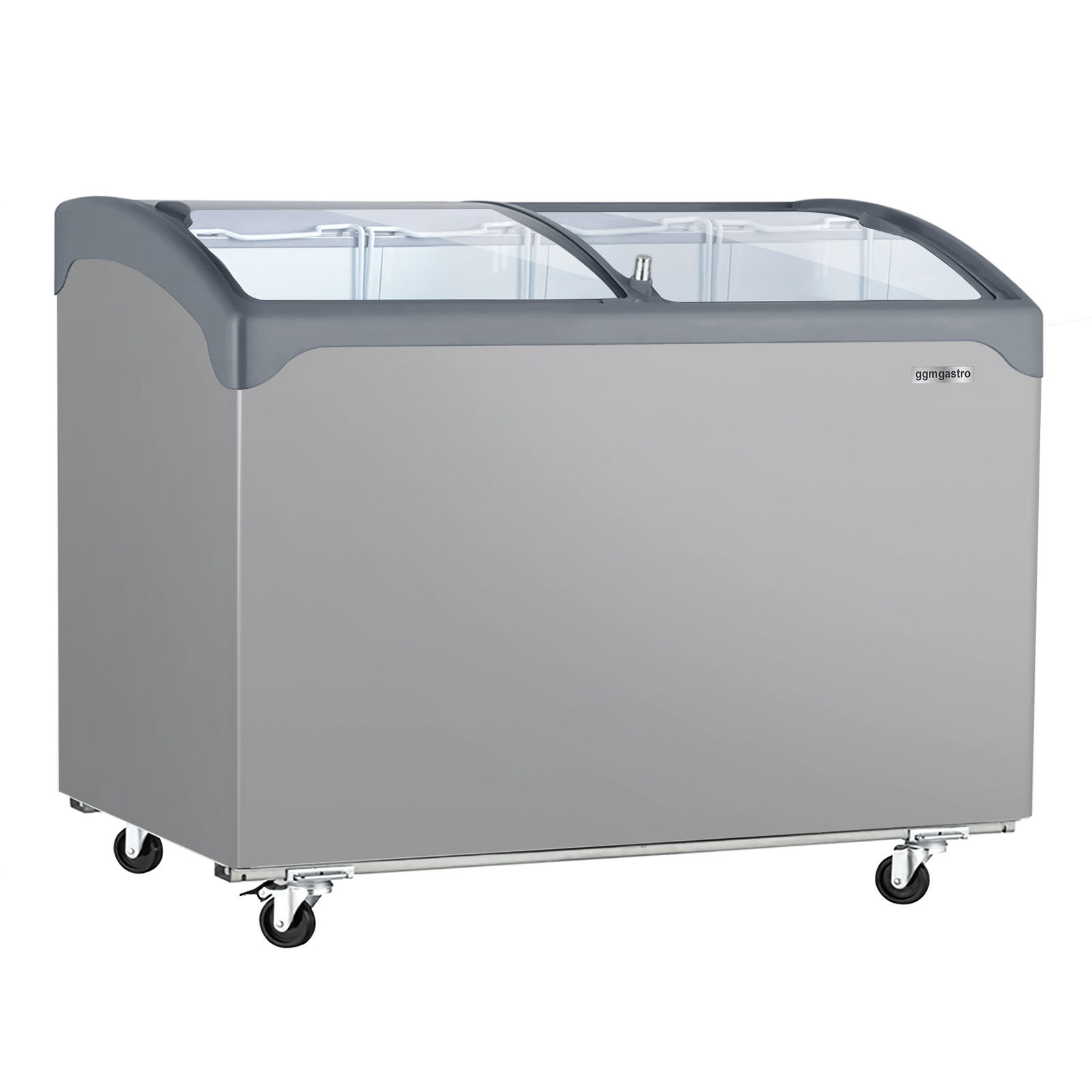 GGM Gastro Tiefkühltruhe - 1320x650mm - 286 Liter - Mit Glasschiebedeckel