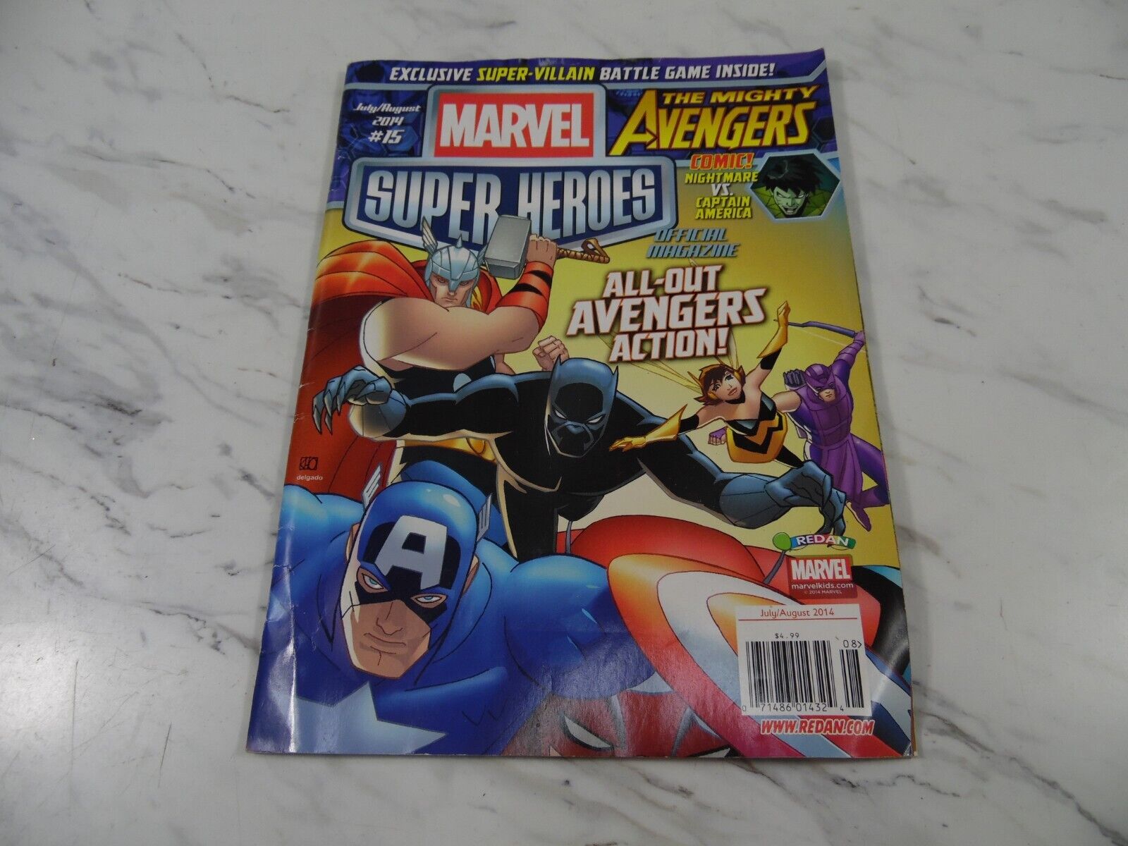 🎆Marvel Kid’s Comic book The Mighty Avengers #15 July/Aug 2014 Magazine🎆