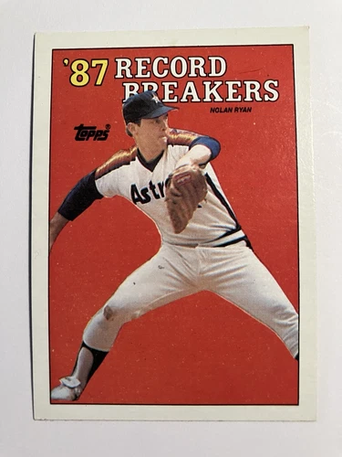 Nolan Ryan 1988 Topps Baseball Record Breakers #6 Houston Astros HOF