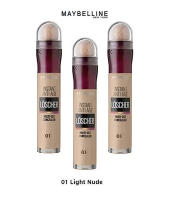 Maybelline Instant Anti-Age Eraser Multi Purpose Concealer 01 Light/Nude 3PK - Image 1 of 3