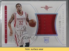 2014 Panini National Treasures NBA Rookie Materials 17/99 KJ McDaniels READ 5x8