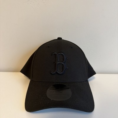 New Era 39THIRTY Boston Red Sox Triple Black Stretch Flex Fit Hat Cap