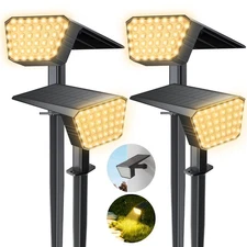 Solar Spot Lights Outdoor Ip65 Waterproof 44 Led Landscape Spotlights Solar Powe