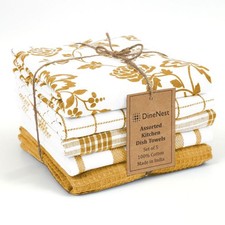 Assorted Kitchen Towels 100 Cotton 16x26 Inch - Super Absorbent, Soft Quic...