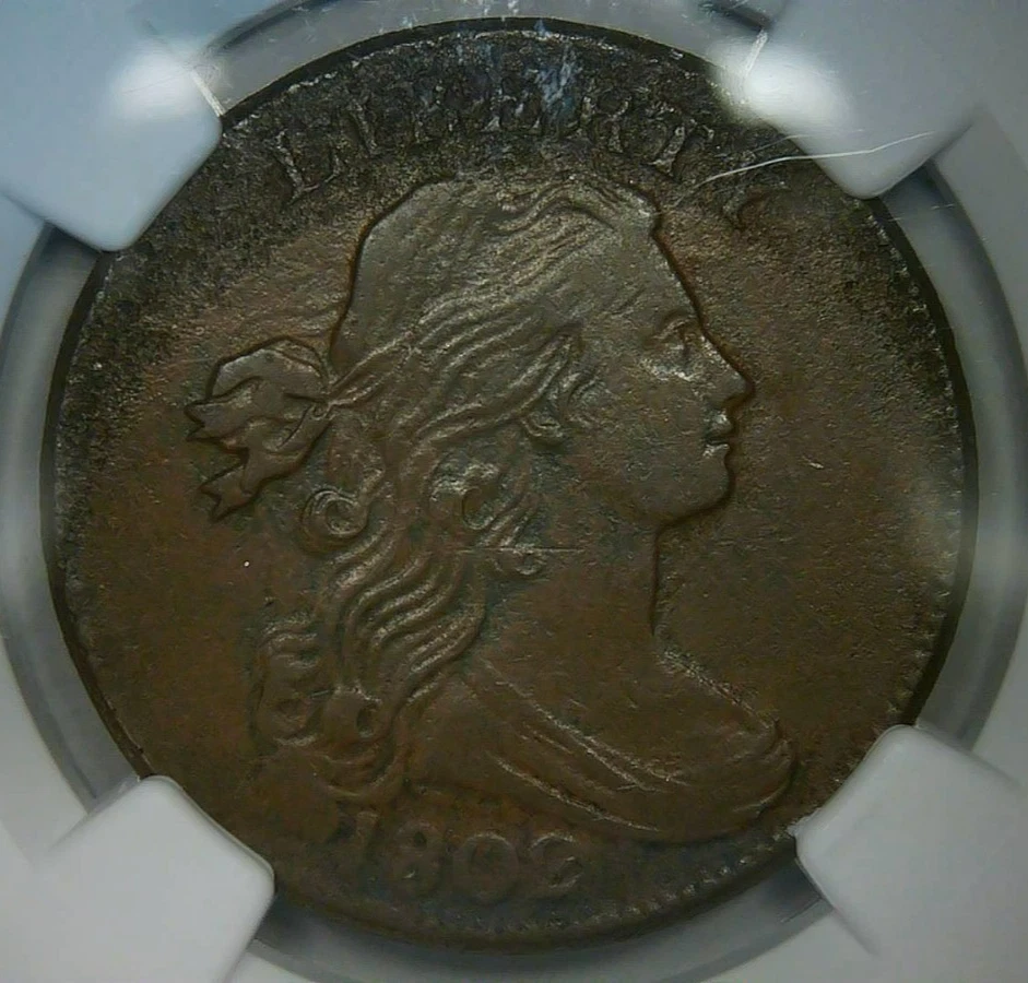 1802__Draped Bust Large Cent__NGC VF Details (Corroded) - Image 3 of 4