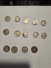 mercury dimes lot of 14