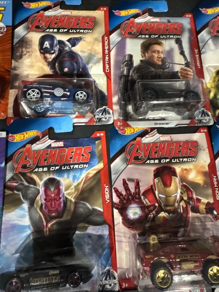 Hot Wheels Marvel Lot Of 18 Captain America Avengers Iron-Man Thor Hulk - Image 3 of 4