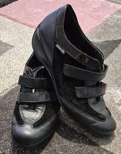 Mephisto Mobils Shoes Easy Fasten Ladies UK 6 Leather Wedge