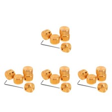 Reusable Aluminum Guitar Volume Knobs 20Pcs Golden Rotary Potentiometer