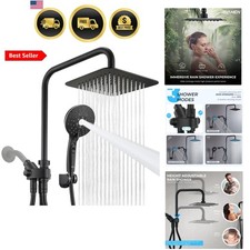Dual Shower Head Combo, 8'' High Pressure Rain Shower Head with Handheld Spra...
