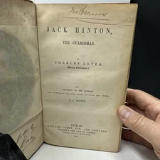 1844 Jack Hinton The Guardsman, Charles Lever, H.K. Browne Illustrated, Dublin