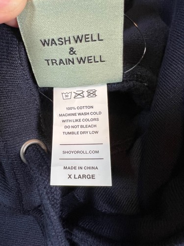 Shoyoroll OG Logo Hoodie Brand New W Tags Navy Blue Size XL Mens Sweatshirt Jiu - Picture 11 of 24