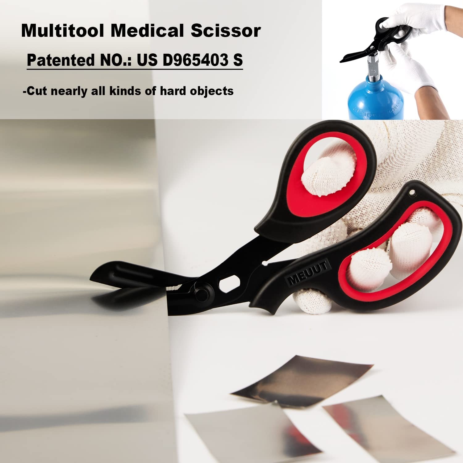 Traua Shears MEUUT Medical Scissors 2-Pack Trauma Shears for Nurses EMT All Purpose ...