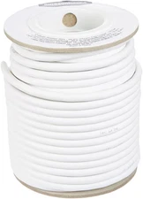 Amazon Basics 12AWG Speaker Wire Cable - 99.9% OFC, White, 100ft