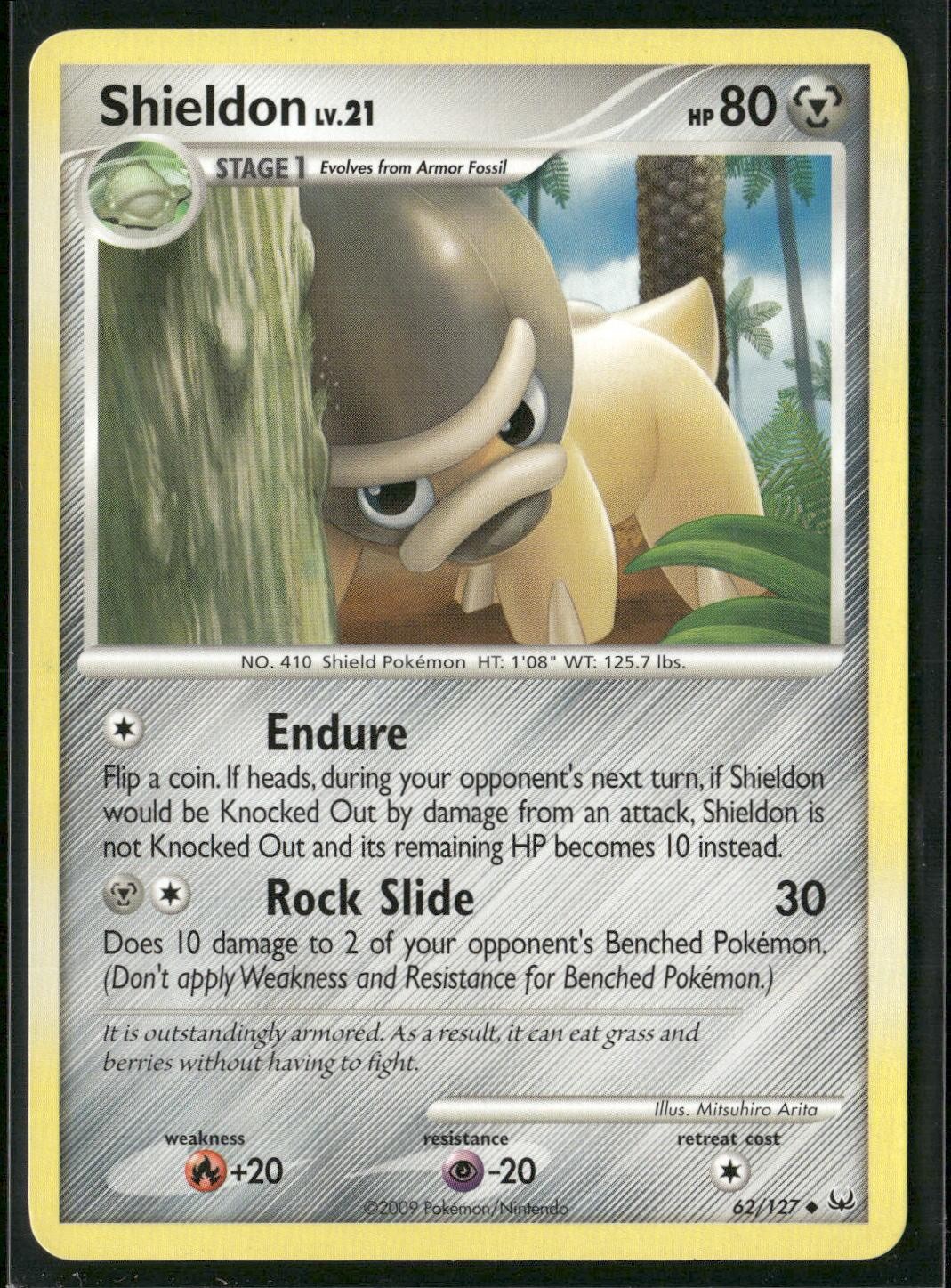 Shieldon 62/127 Uncommon Platinum Pokemon Lightly Played