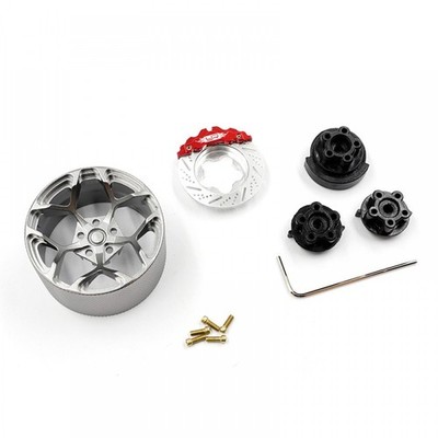 NEW Yeah Racing YA-0716GM Aluminum Transmitter Steering Wheel Set Futaba/KO/Sanw
