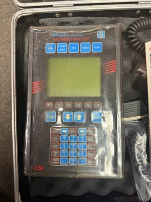 Emerson CSI 2120-2 Machinery Analyzer Rev. 10 Ver 7.45d Case Cables Manual