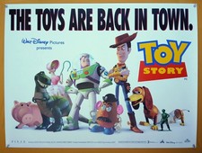 TOY STORY (1995) rare rolled double-sided original UK 1st release QUAD POSTER