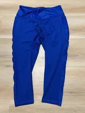 Xersion Womens Anti-Odor Blue 7/8 Ankle Legging Size 1x Royal