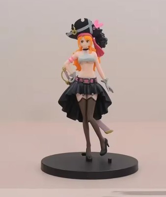19CM Anime One Piece Nami Black Clothes Action Figure ONE PIECE