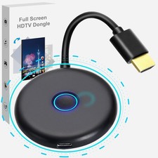 4K Dual WiFi 5G External Antenna Microsoft Wireless Display Adapter,Music, Photo