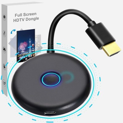 4K Dual WiFi 5G External Antenna Microsoft Wireless Display Adapter,Music, Photo