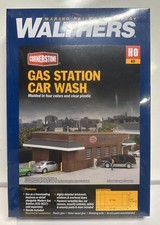 Walthers HO Scale Gas Station Car Wash Building Kit #933-3539 NEW