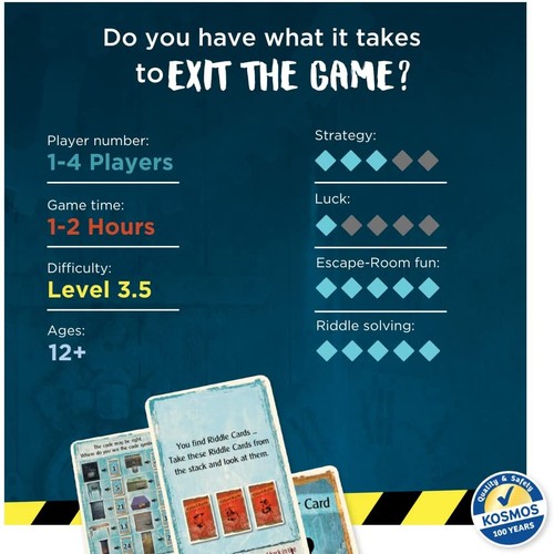 Thames & Kosmos - EXIT: The Secret Lab - Level: 3/5 - Unique Escape Room Game - - Picture 8 of 10