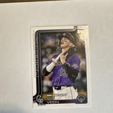 Topps Zac Veen #US2 Colorado Rockies 2025 Update Rookie Debut Baseball Card