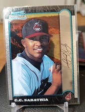 1999 CC Sabathia Bowman Chrome International #344 Rookie Card RC. rookie card picture