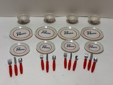 Tycoon Kitchen Littles Italian Plate Set Doll Barbie Sized Dishes Incomplete B