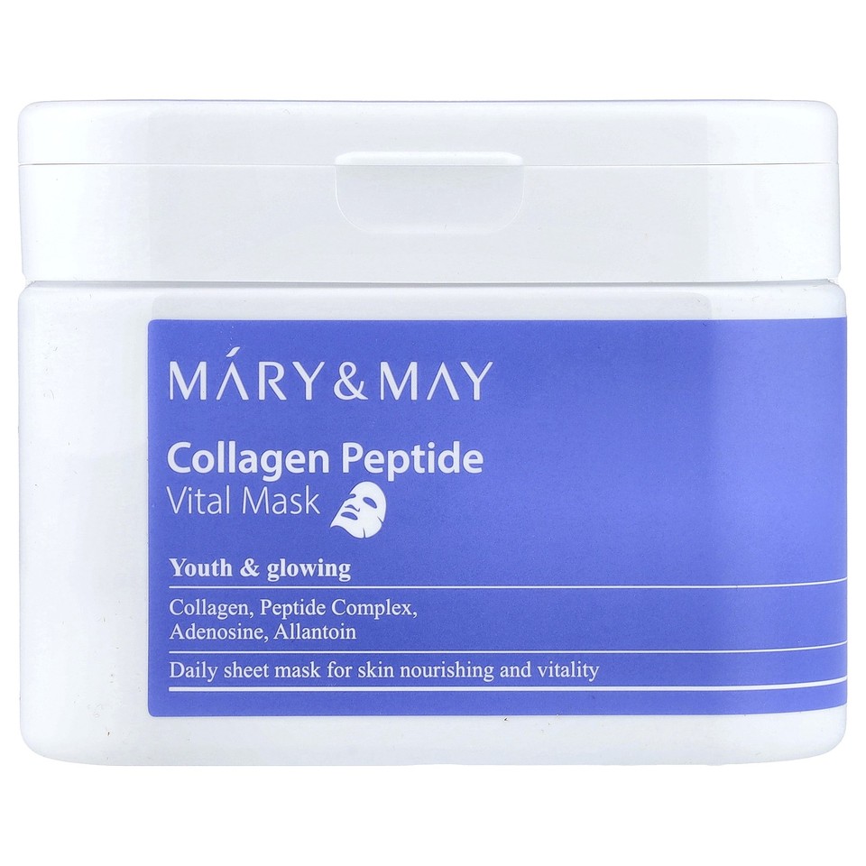 Collagen Peptide, Vital Beauty Mask, 30 Sheets, 14.1 oz (400 g)