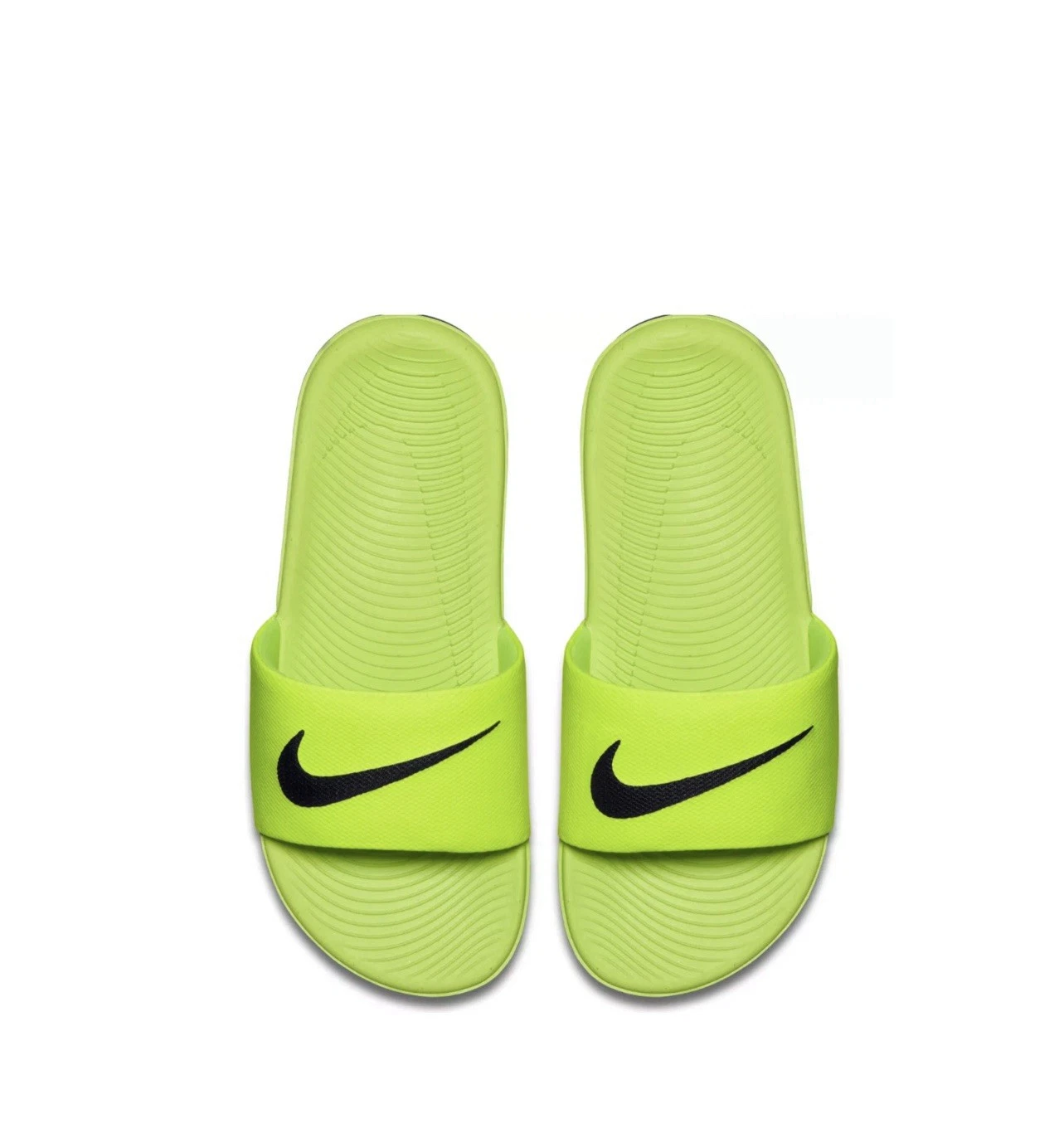 Nike Kids Kawa Slide (GS PS) Volt nero taglia 12c nuovo con scatola