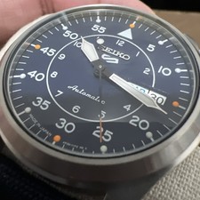 Authentic Seiko 5 Sports😁 SRPH31 Men's Automatic Watch Blue Dial 🍺(NWT😱) 4