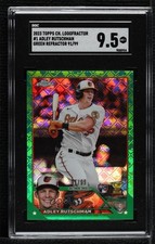 2023 Topps Chrome Logofractor Edition Green Refractor 91/99 Adley Rutschman v9t