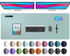 Leather Desk Pad Protector Mouse Pad Office Desk Mat Non-Slip PU Leather Desk...